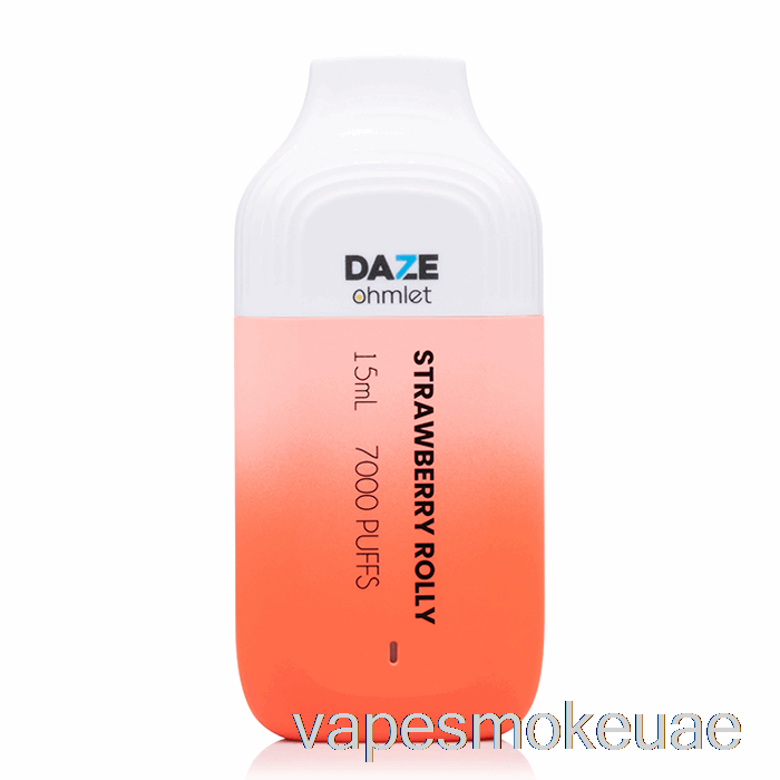 Vape Uae 7 Daze Ohmlet 7000 رولي الفراولة للاستعمال مرة واحدة